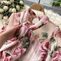 Printed Floral Long Sleeve Dress