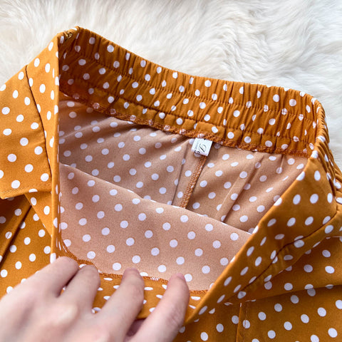 Polka Dot Print Top&Skirt 2Pcs Set