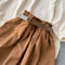 Lace Patchwork Blouse&Pleated Skirt 2Pcs
