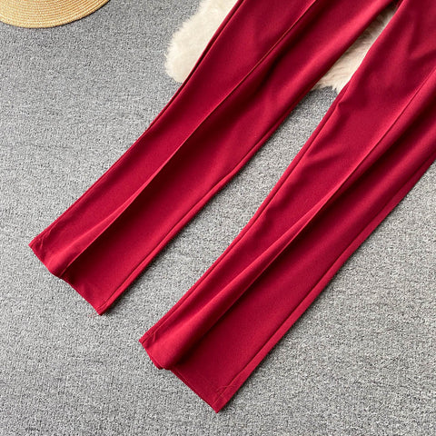 Vest&Lapel Suit&Pants 3Pcs Set