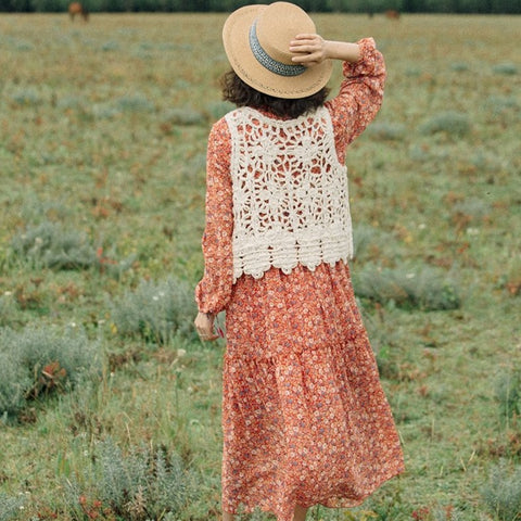Bohemia Travel Chiffon Retro Dress