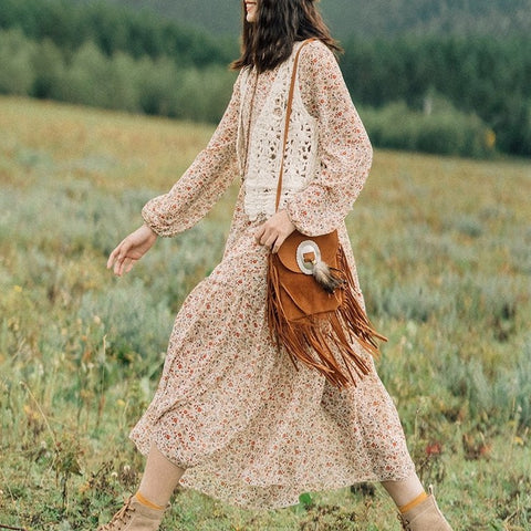 Bohemia Travel Chiffon Retro Dress