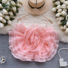 Fairy 3D Floral Mesh Camisole