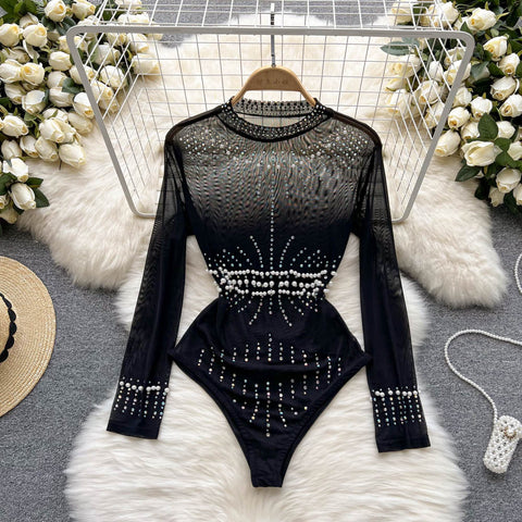 Elegant Beaded Sequin Lingerie