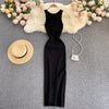 Twisted Hollow Knitted Dress