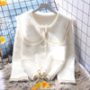 Doll Collar Faux Fur Thickened Jacket