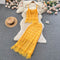Tassel Camisole&Hip-wrapping Skirt 2Pcs