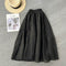 Solid Color Layered Expansion Skirt
