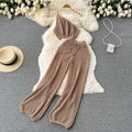 Knitted Vest&Loose Trousers 2Pcs Set