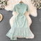 Retro Chinese Style Stand-collar Lace Dress