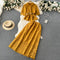 Elegant Lapel Shirt&Pleated Skirt 2Pcs