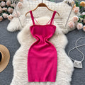Backless Slim Knitted Camisole Dress