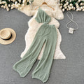 Knitted Vest&Loose Trousers 2Pcs Set