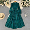 Vintage Single Breasted Chiffon Dress