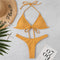 Three-point Simple Triangle Strappy Bikini