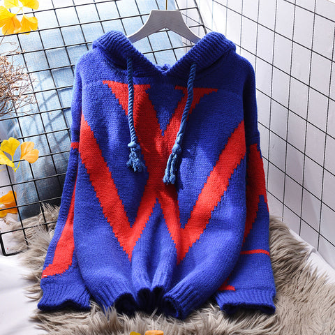 Hooded Thermal Pullover Sweater