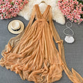 Fairy Lace V-neck Maxi Dress