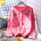 Thermal Floral Embroidered Short Cardigan