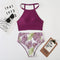 2pcs High-waisted Belly-concealing Tankini