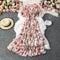 V-neck Floral Dress