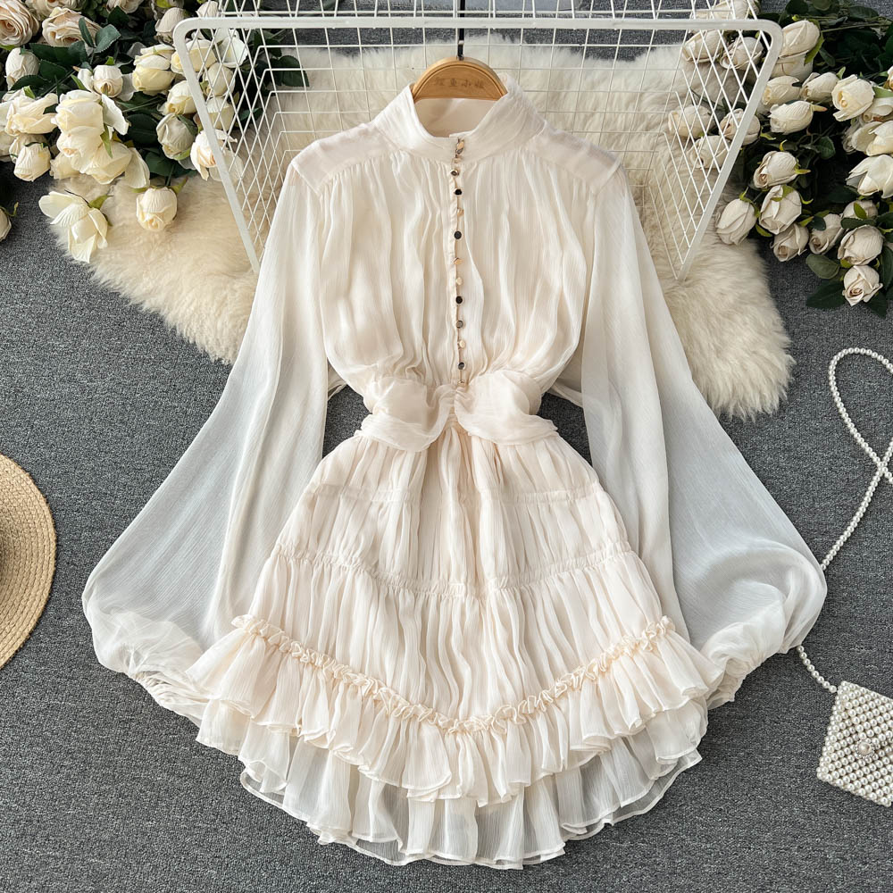 French Style Ruffle Fairy Puff Dress– irococo