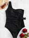 Slimming Solid-color One-piece Swimsuit