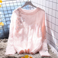Sequin Decorated Pullover Loose Sweater