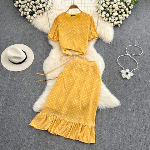 Printed Short Sleeve Suit