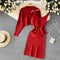 Hip-packaging Dress&Sweater 2Pcs Set