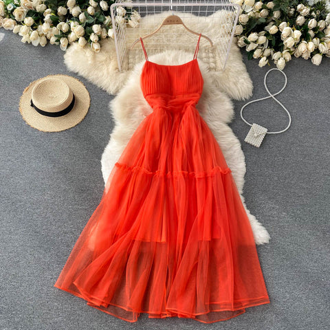 Halter Gauze Dress