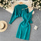 Hip-packaging Dress&Sweater 2Pcs Set