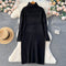 Korean Style Striped Thickened Knit Dress