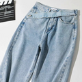 Baggy Jeans With A Diagonal Belt