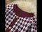 Houndstooth Knitted Bag Hip Skirt Dress