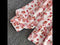 Lace Floral Chiffon Shirt Lace-Up Top