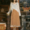 Vintage Corduroy High Waist Skirt
