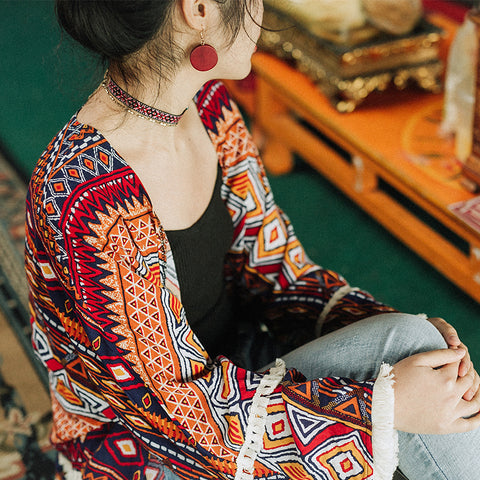 National Fringed Short Coat