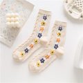 Mori Twisted Flower Socks