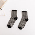Plaid Cotton Socks