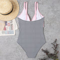 Color Matching One-Piece Swimsuit